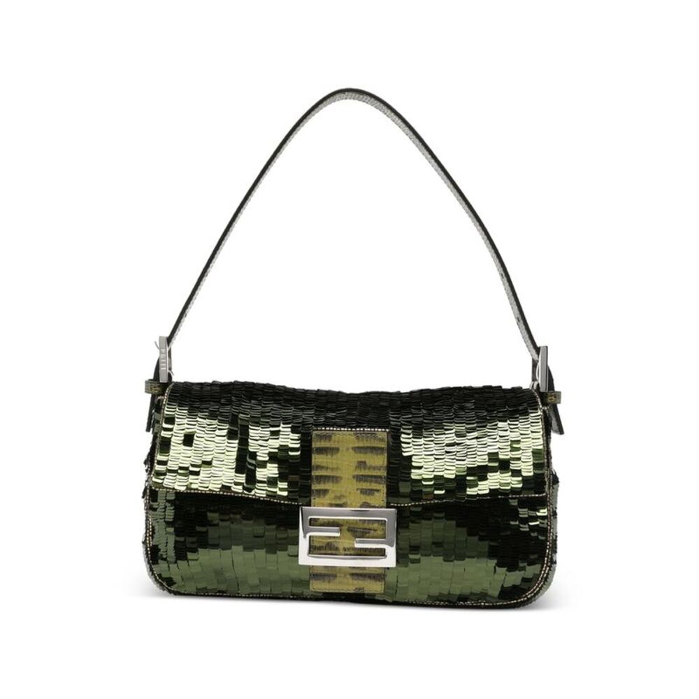 Fendi Green Shoulder Bags Women